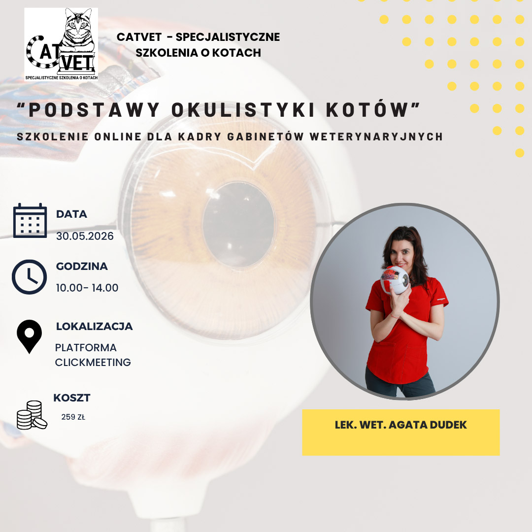 Szkolenie Online- Podstawy okulistyki kotów